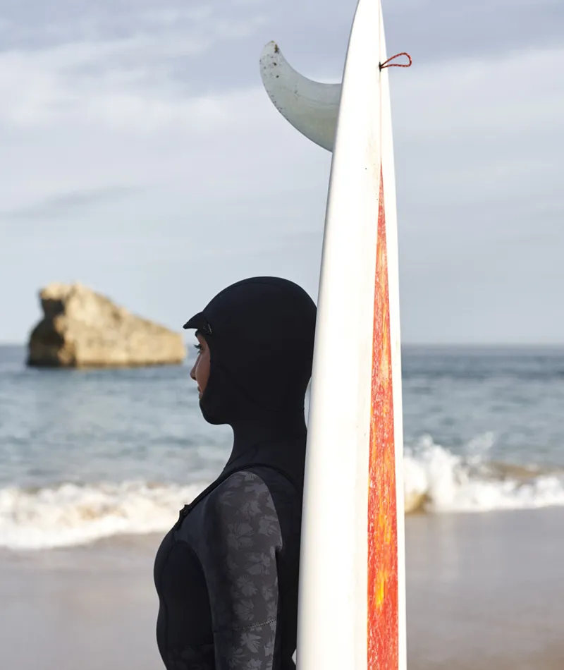 Roxy 5/4/3 Swell Series Hooded Wetsuit FZ GBS Black-6